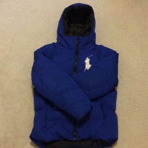 Blue Polo Hooded Jacket